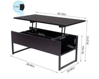 Mesa de centro elevable moderna