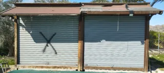 Casetas de madera y metal