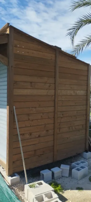 Casetas de madera y metal