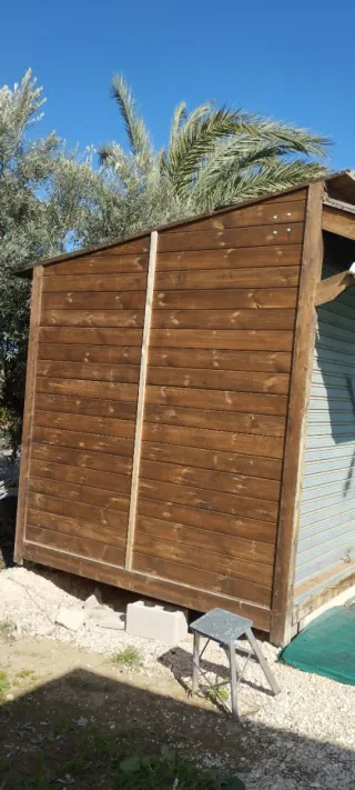 Casetas de madera y metal