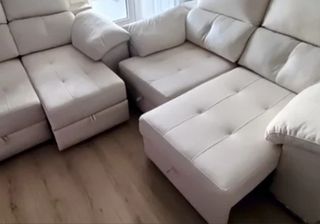 Sofá diseño moderno de 3 y 2 plazas color beige