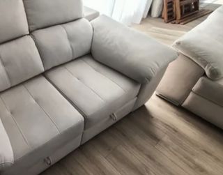 Sofá diseño moderno de 3 y 2 plazas color beige