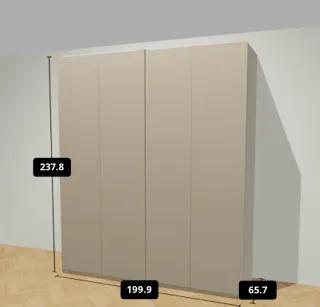 Armario Pax Ikea 200x230x60 cm