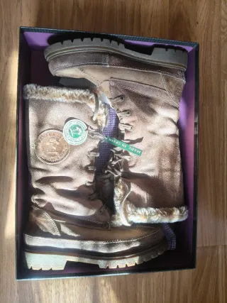 Botas Panama Jack Mujer Beige/Marrón Talla 40