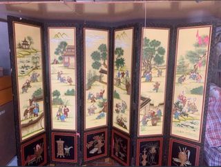 Biombo japonés decorativo antiguo