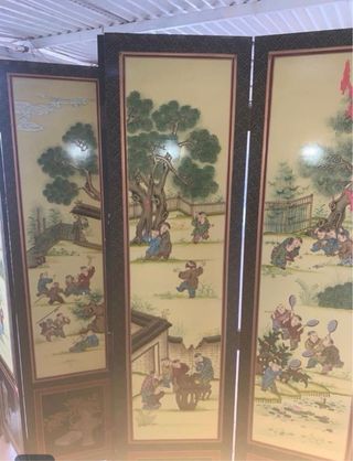 Biombo japonés decorativo antiguo