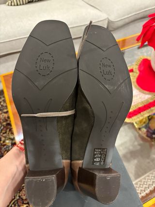 Zapatos Argenta ante y piel cordones