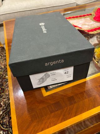 Zapatos Argenta ante y piel cordones