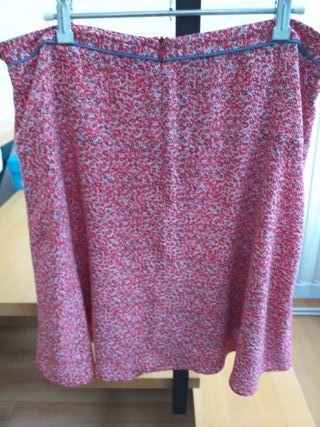 Falda skater Caroll floral roja