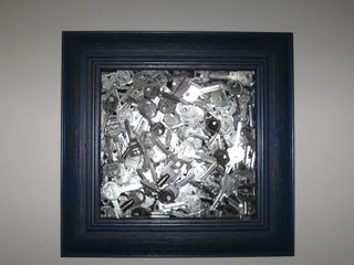 Cuadro Marco Madera con Cristal y Llaves