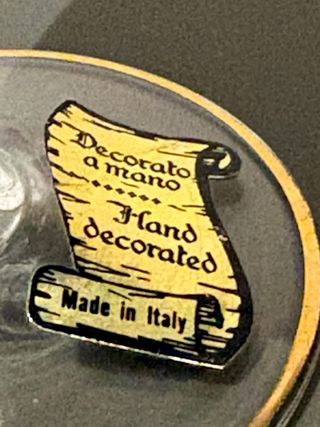 Bello jarrón violetero de cristal opalina italiano