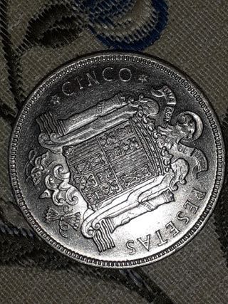 Moneda 5 Pesetas 1949 Francisco Franco