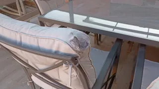 Conjunto Mesa y Sillas Jardín Cristal