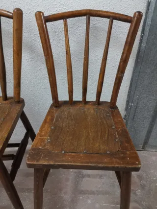 Sillas de madera Vintage (2 unidades)