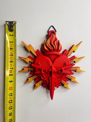 Decorazione Sacro Cuore Artigianale