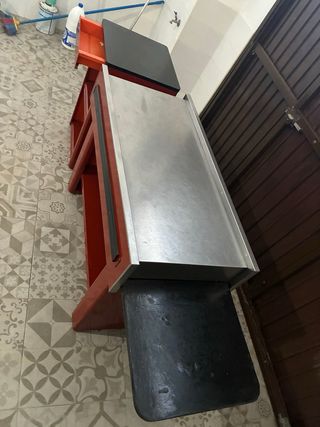 KIT (Mesa con mostrador y mueble caja registradora