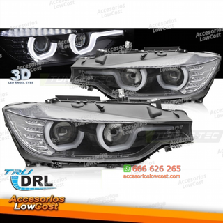 FAROS BMW F30/F31 10/11 - 05/15 TIPO U NEGRO