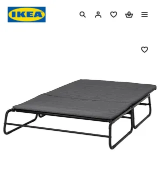 Sofá Cama Negro/Gris