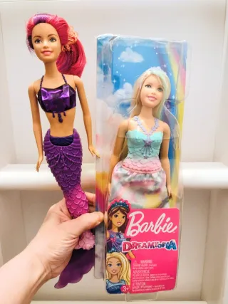 LOTE MUÑECAS BARBIE  REGALO BOLSO BARBIE