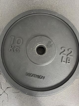 2 Discos Mancuernas 10 kg Decathlon