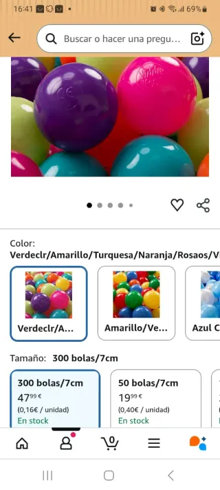 Bolas para piscina KiddyMoon 300 uds