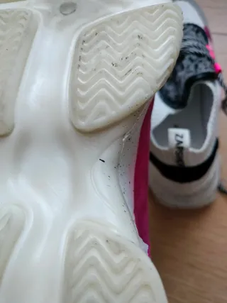 Zapatillas deportivas mujer rosa y blanco