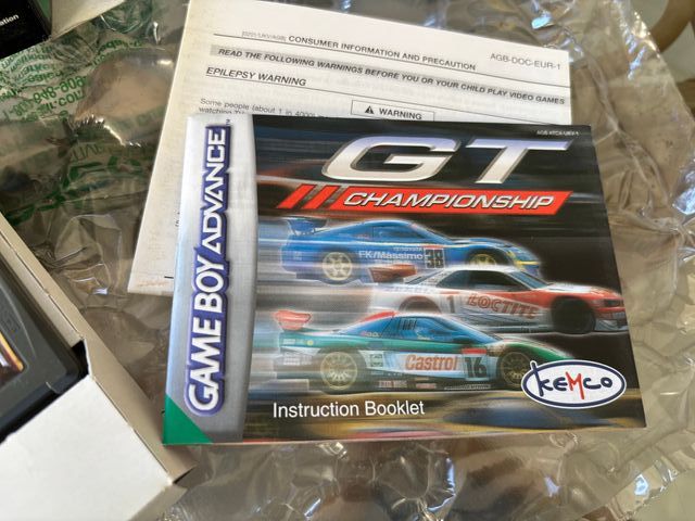 GT Championship Nintendo Game Boy Advance PAL