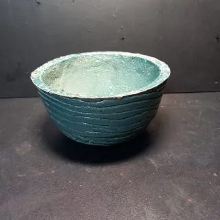 Cuenco Chawan Maceta Cerámica Azul
