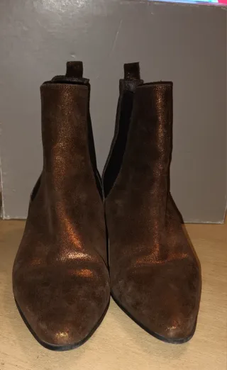 Botines San Marina Bronce Metalizado Talla 40