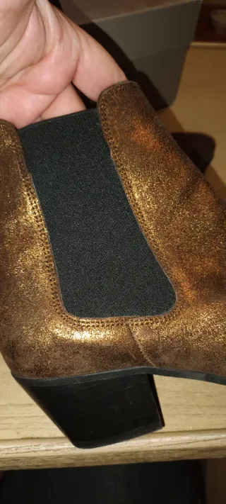 Botines San Marina Bronce Metalizado Talla 40