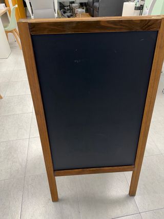 Pizarra de tiza de madera