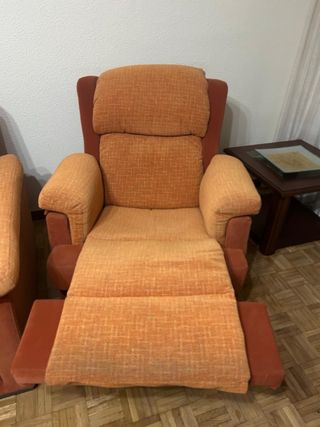 Butaca reclinable naranja