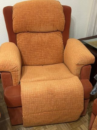 Butaca reclinable naranja