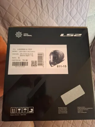 Casco Moto LS2 Negro y Blanco(NUEVO)