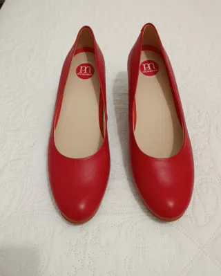 Zapatos de salón PEPE MENARGUES rojos talla 41
