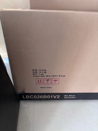 Taburetes altos madera y metal