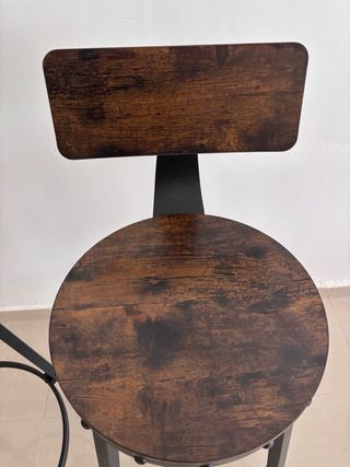 Taburetes altos madera y metal