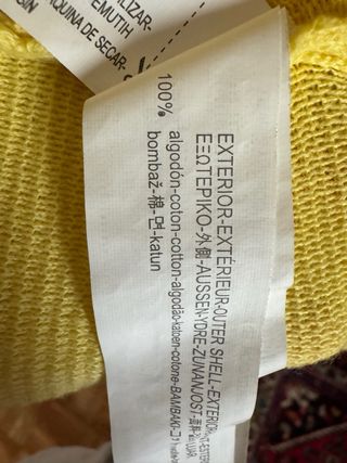 Maglioncino giallo 100% cotone