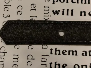 Cinturón de piel negro mujer