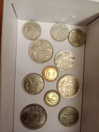 Lote monedas antiguas España Pesetas
