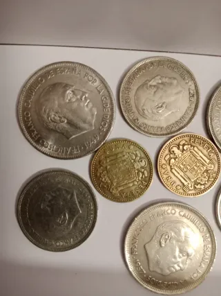 Lote monedas antiguas España Pesetas