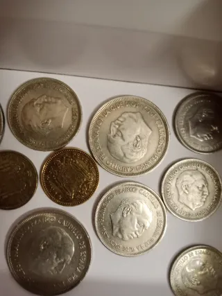 Lote monedas antiguas España Pesetas
