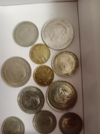 Lote monedas antiguas España Pesetas