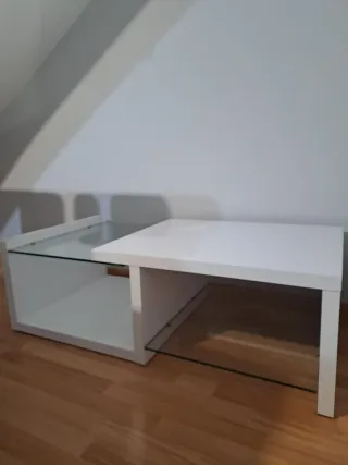 Mesa de centro diseño cristal