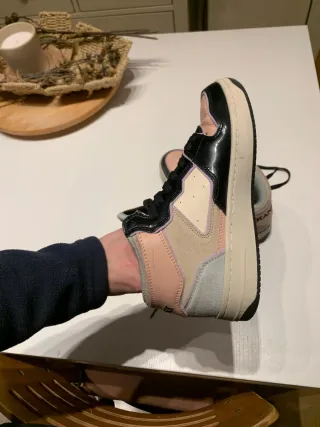 Zapatillas Karl Kani High Top Negro/Rosa