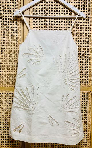 Vestido blanco algodón y lino