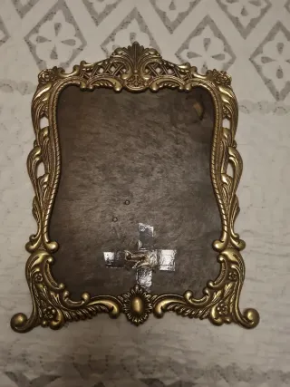 Marco de bronce porta fotos vintage son 2