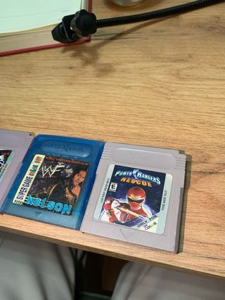 Lote 3 Juegos Game Boy Color: WWF, Power Rangers..