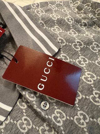 Conjunto Gucci Polo y Shorts GG Gris