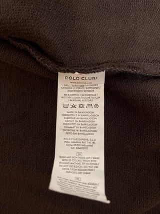 Chaqueta Polo Club Marrón Talla M